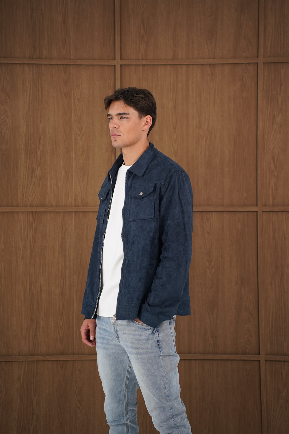 Capo SUEDE Jacket - Navy