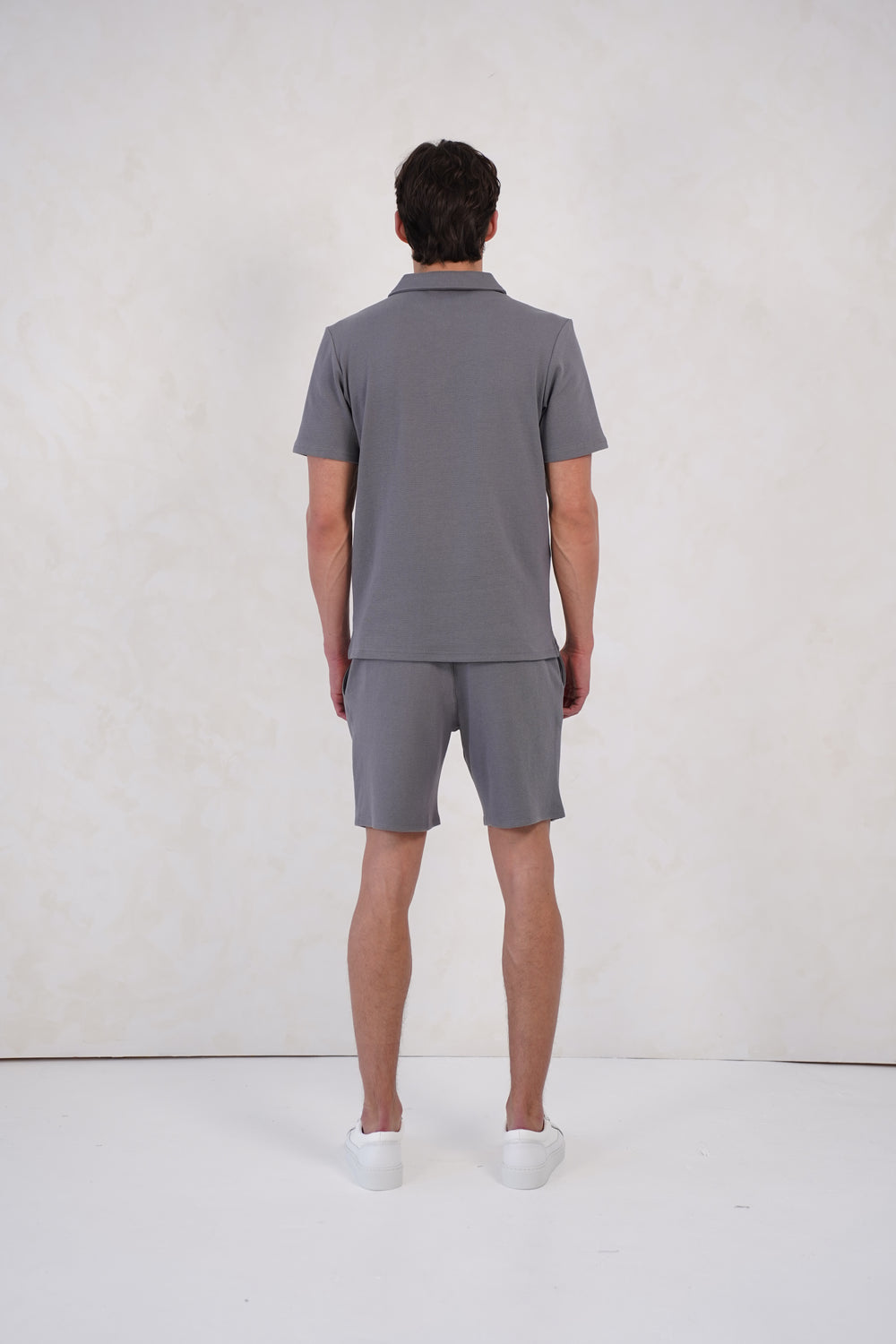 Capo Textured Shorts - Grey