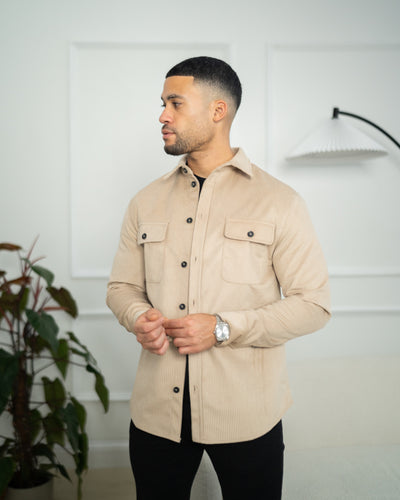 Capo Corduroy Overshirt - Stone