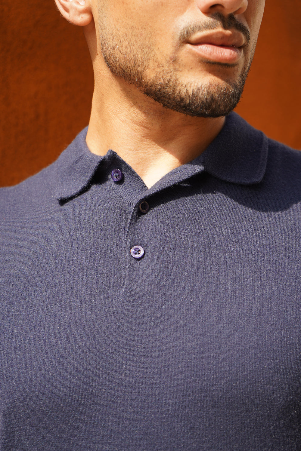 Capo Button Up SS Polo Shirt - Navy