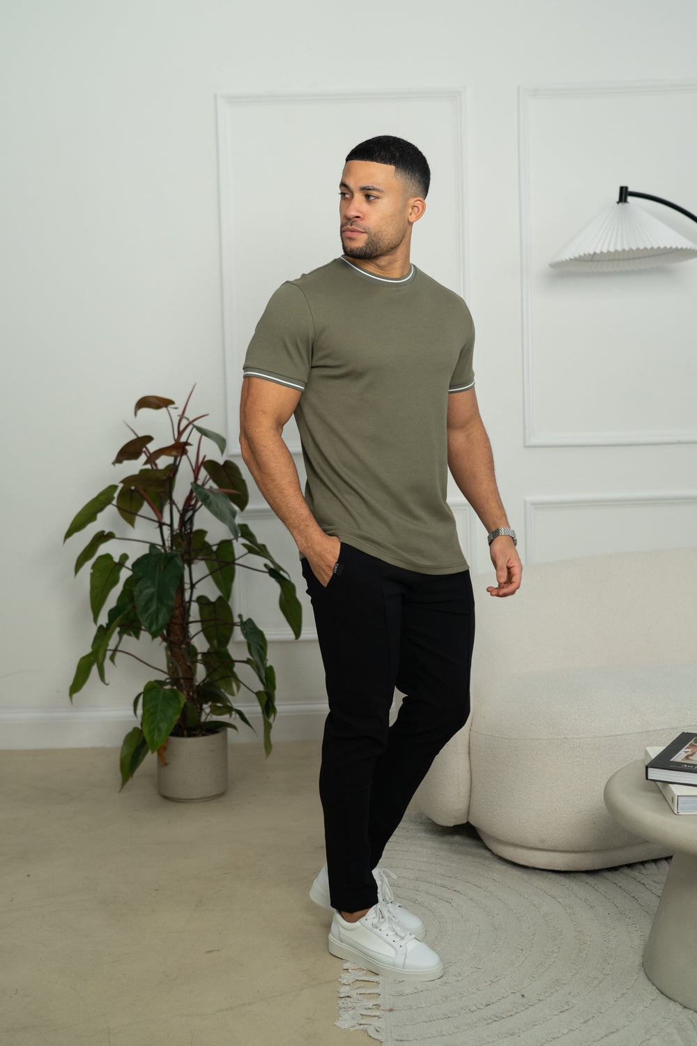 Capo Tipping T-Shirt - Olive