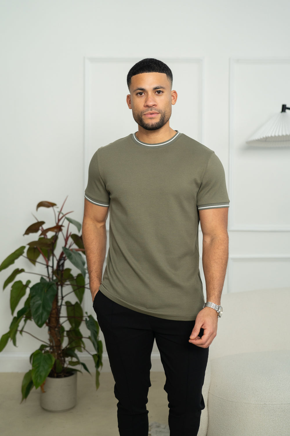 Capo Tipping T-Shirt - Olive