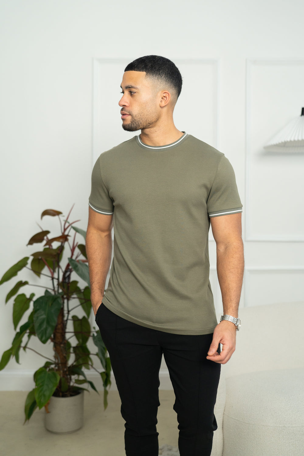 Capo Tipping T-Shirt - Olive