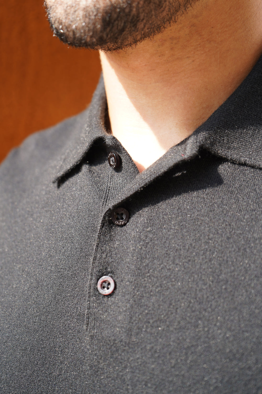 Capo Button Up SS Polo Shirt - Black
