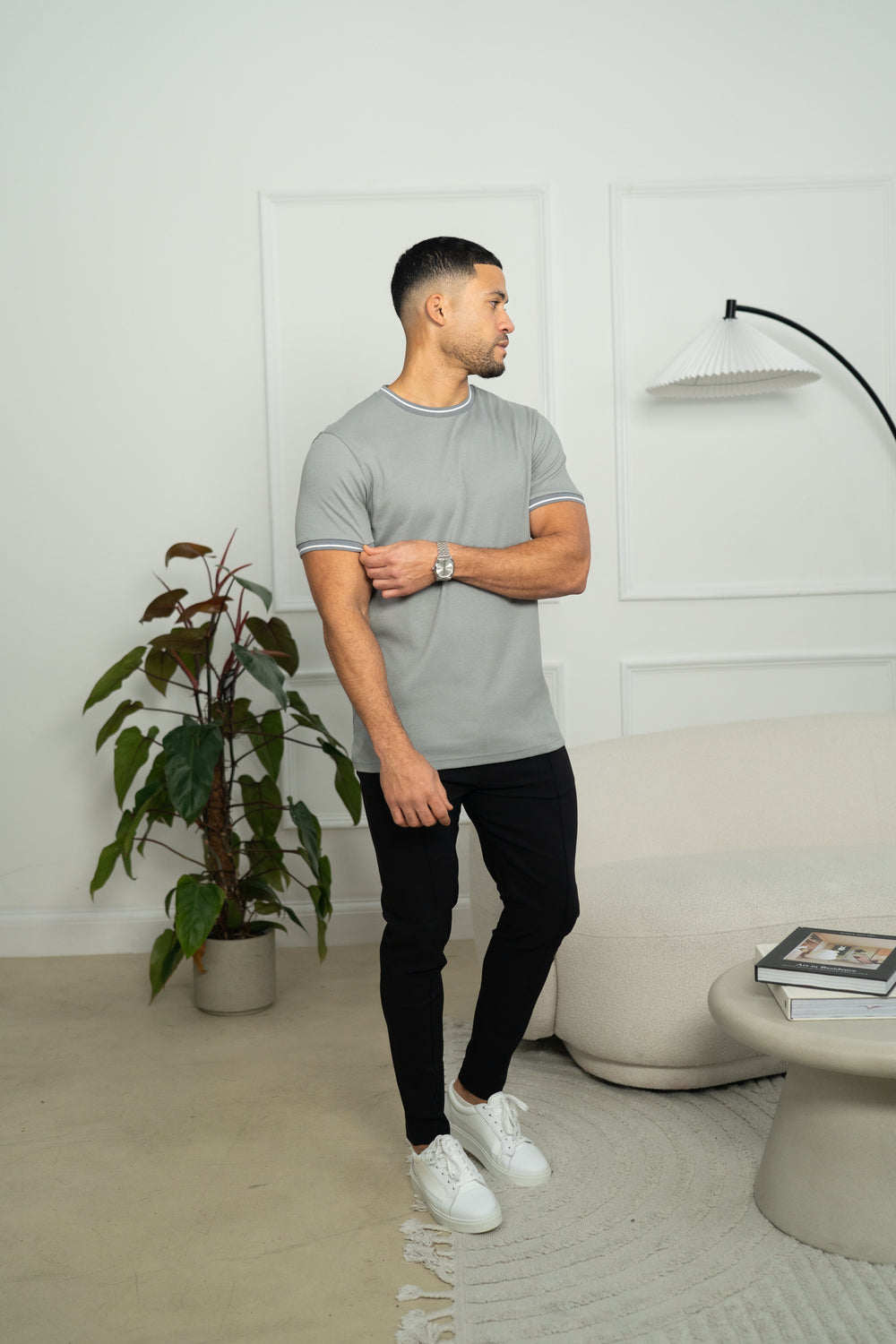Capo Tipping T-Shirt - Grey