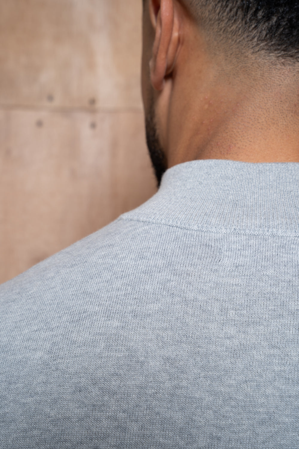 Capo Egyptian Cotton 1/4 Zip Top - Grey Marl