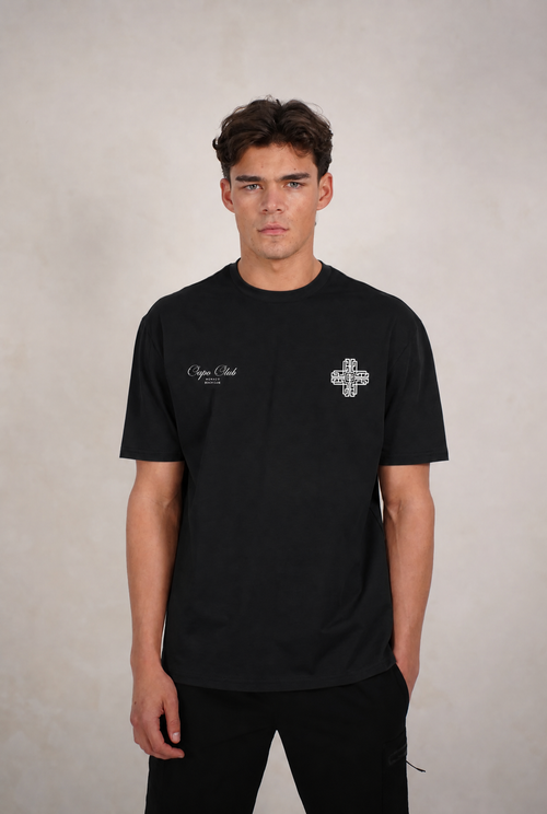 Capo Emblem T-Shirt - Black/White