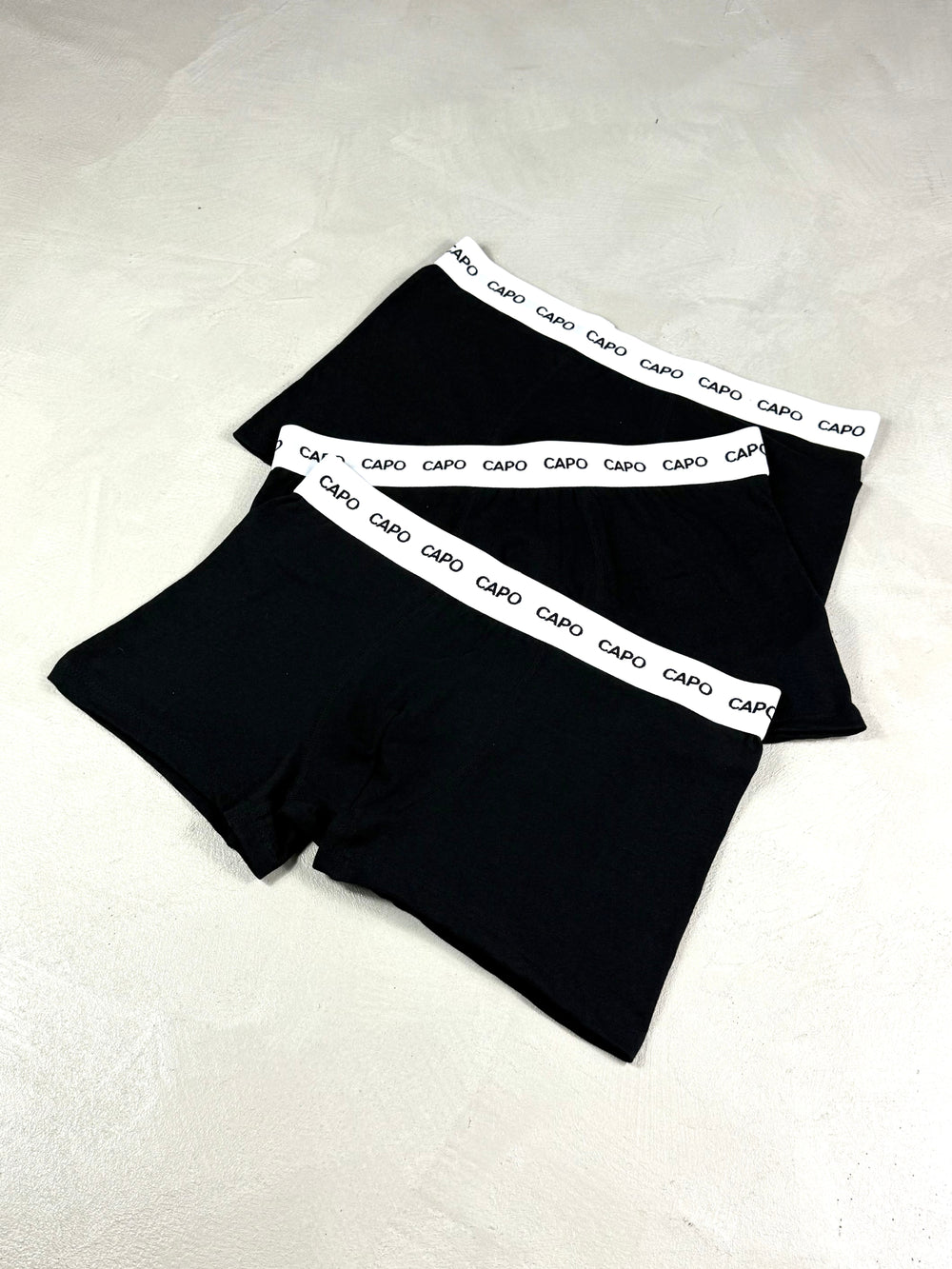 Capo Essential 3 Pack Boxer Shorts - Black