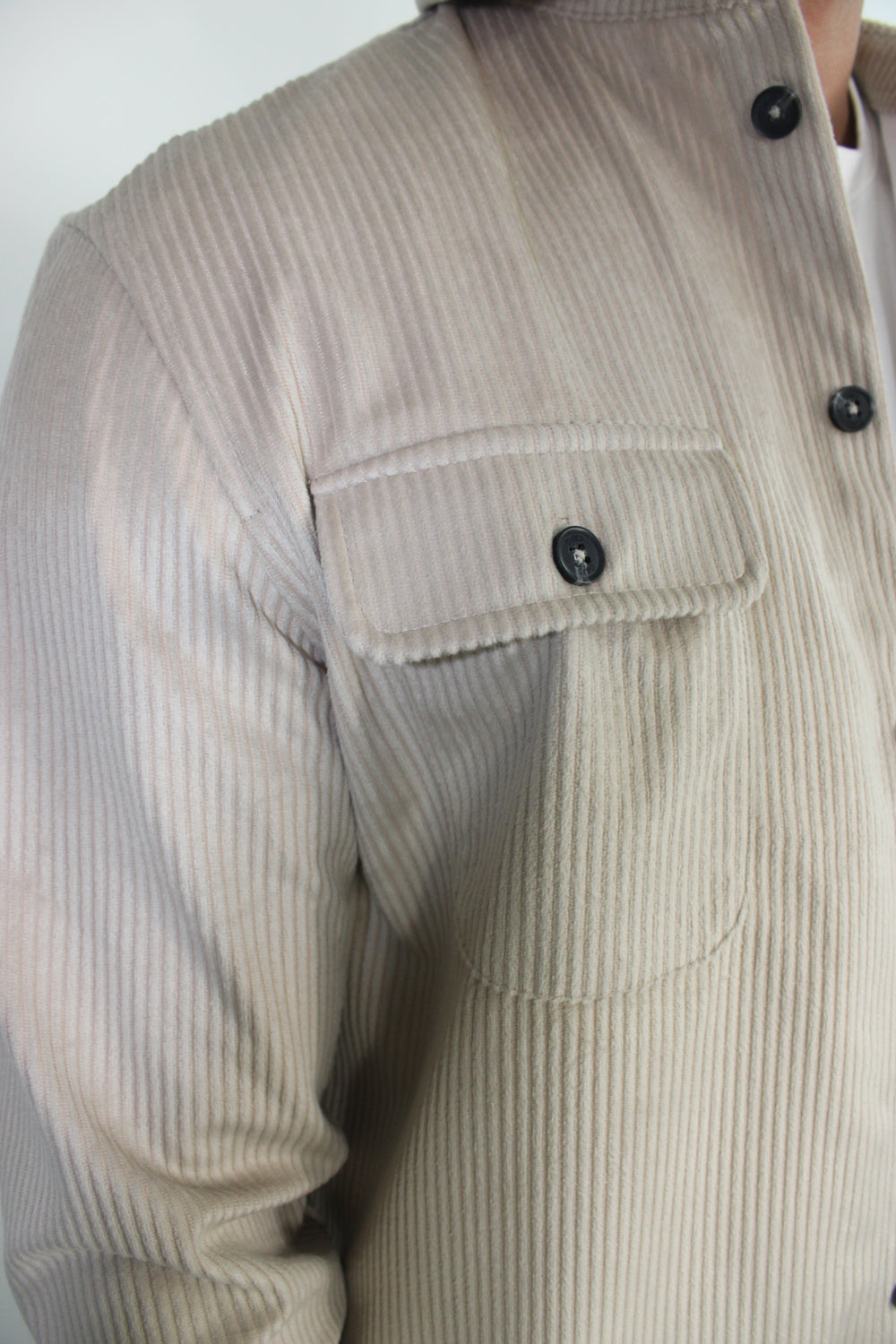 Capo Corduroy Overshirt - Stone