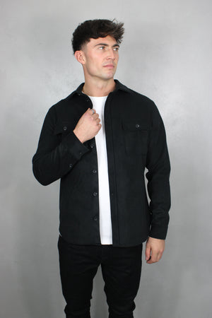 Capo Corduroy Overshirt - Black