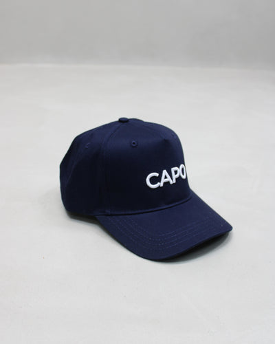 Capo Cotton Embroidered Cap - Navy