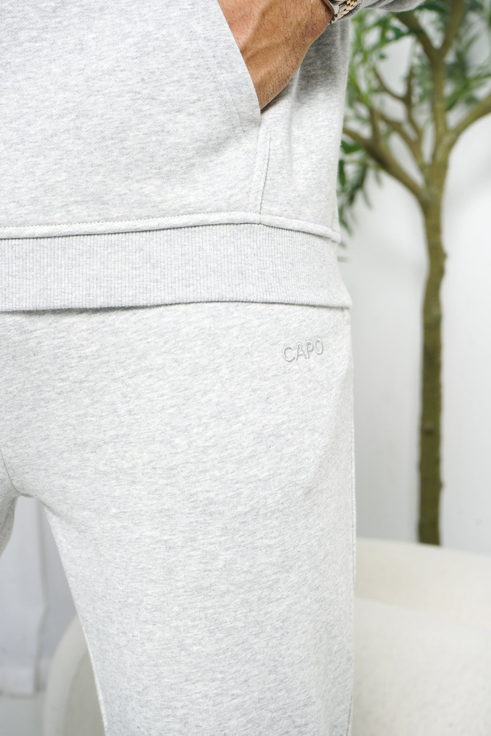 Capo Tracksuit Overhead Hoodie - Grey Marl