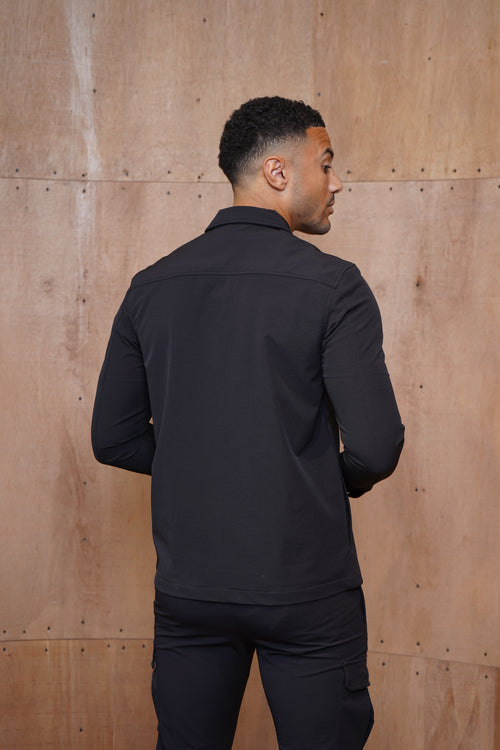 Capo Utility Overshirt - Black