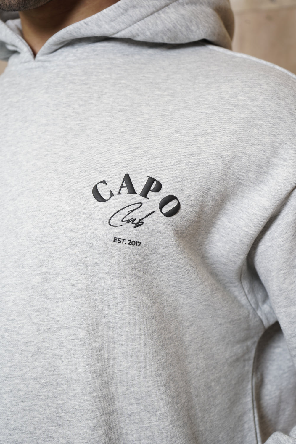 Capo Club Relaxed Hoodie - Grey Marl