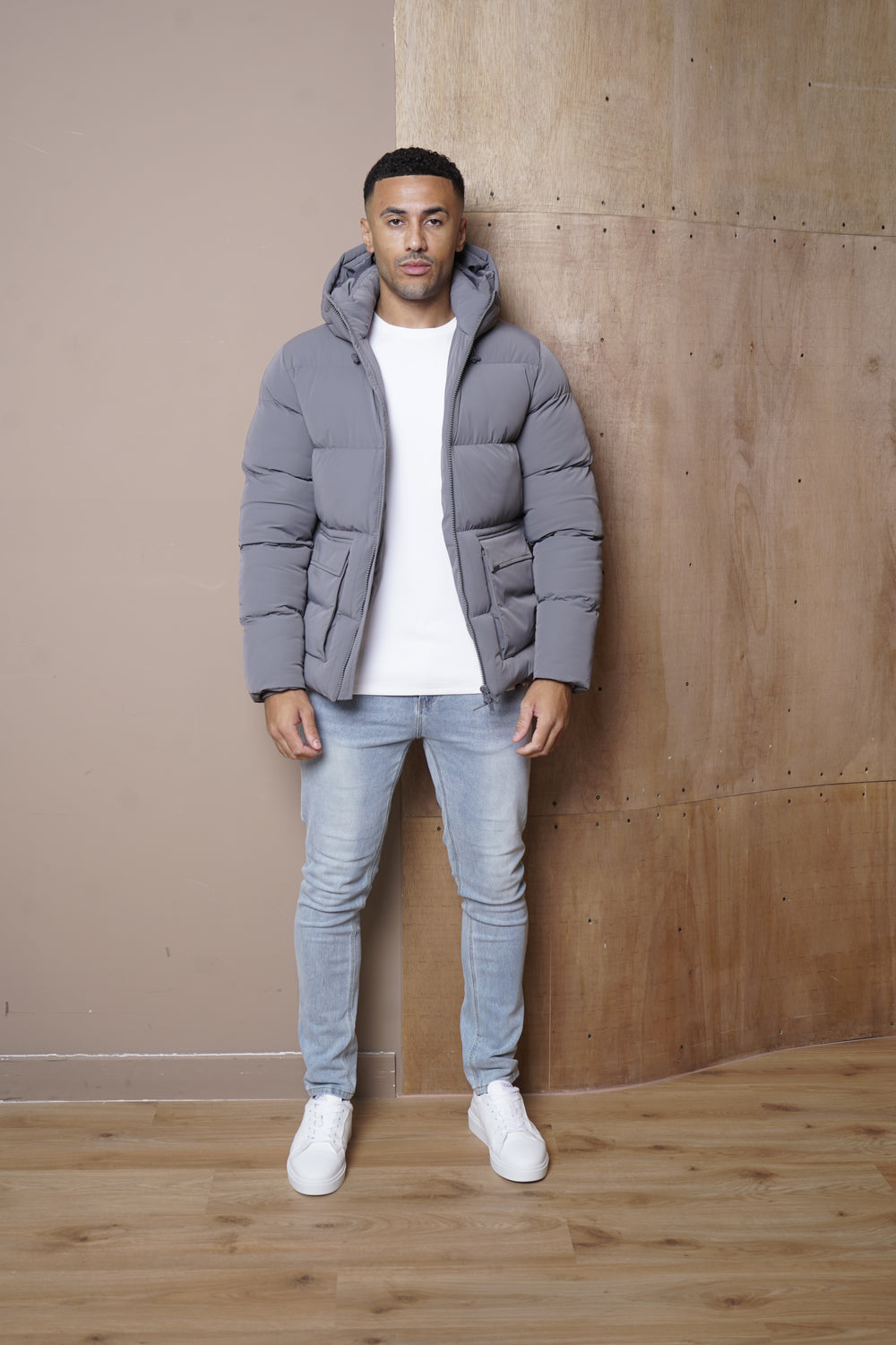 Capo Puffer Coat - Charcoal
