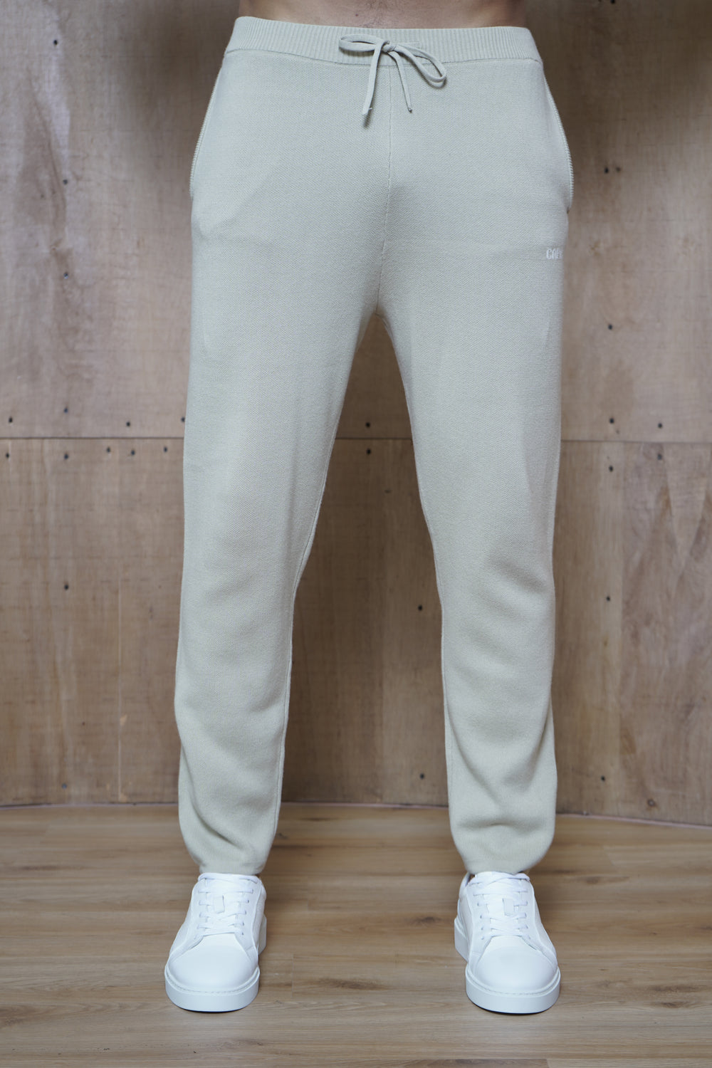 Capo Knitted Joggers - Stone