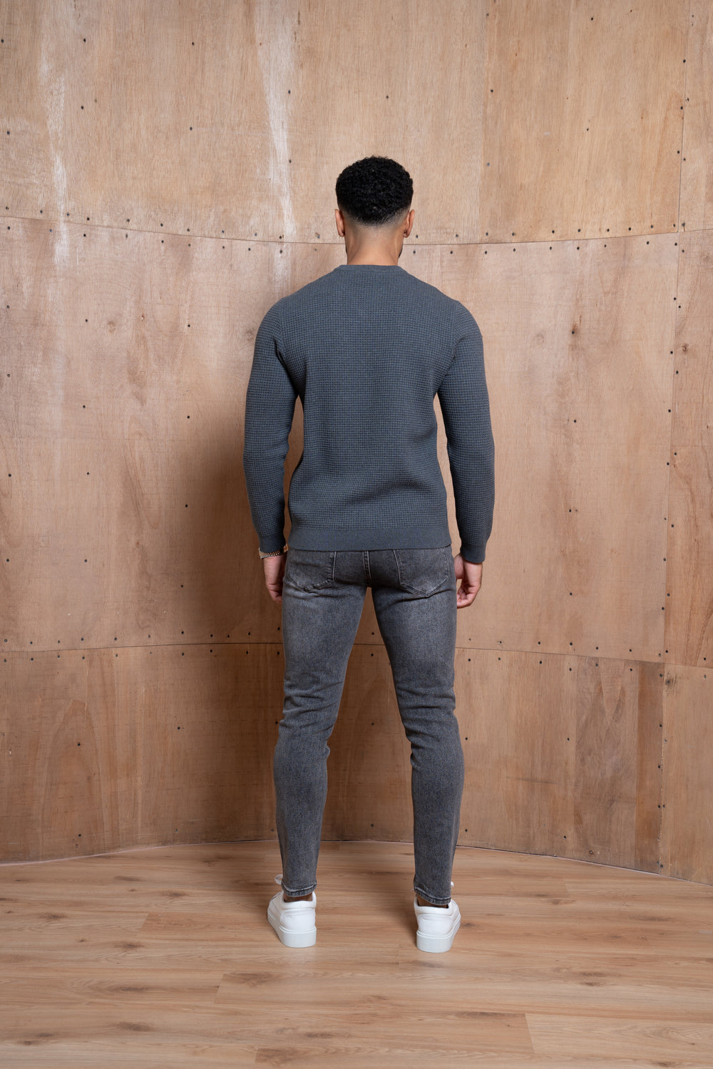 Capo CABLE Knit Jumper - Charcoal