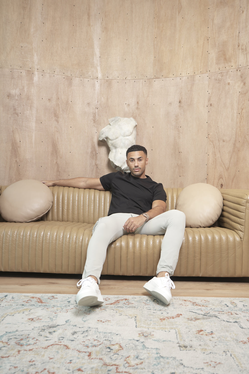 Capo Crew Neck Every Day Cotton T-Shirt - Black