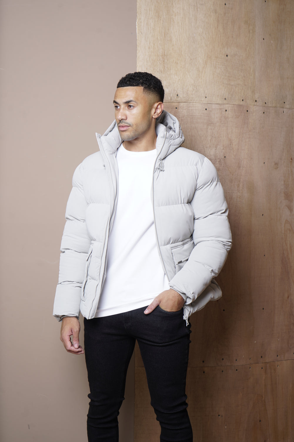 Capo Puffer Coat - Stone