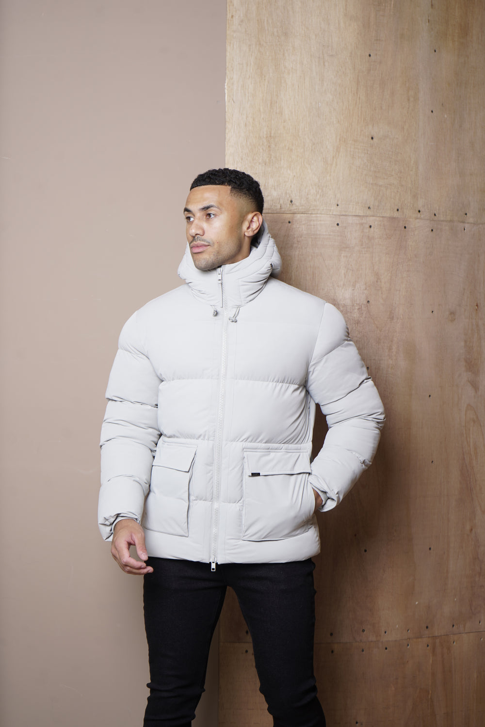 Capo Puffer Coat - Stone