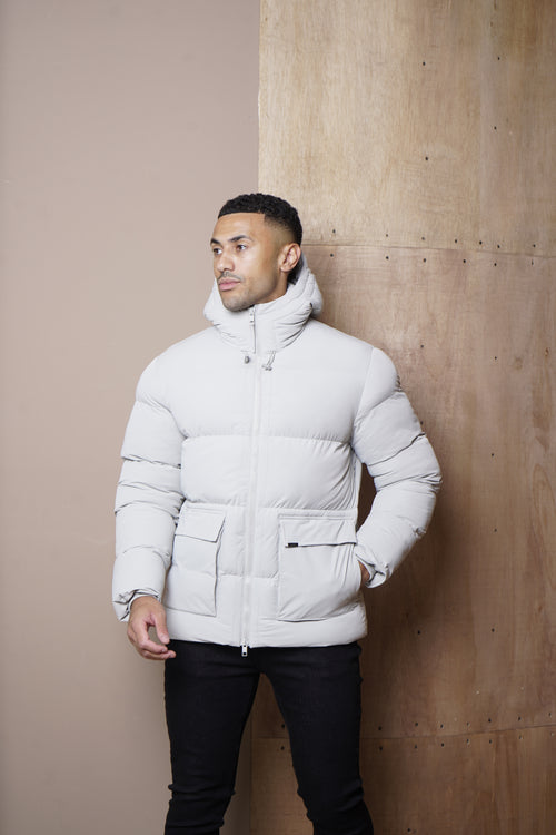 Capo Puffer Coat - Stone
