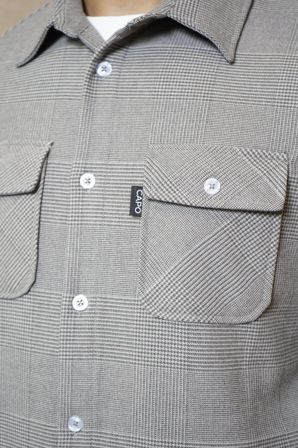 Capo Zack Overshirt - Grey/Brown