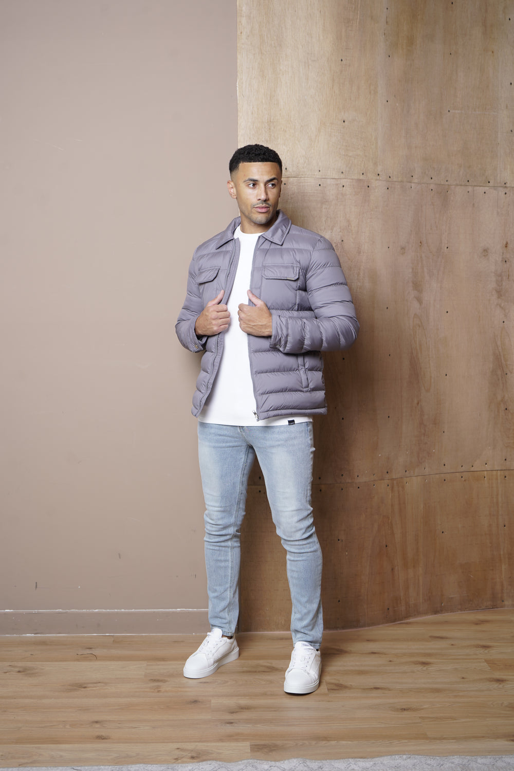 Capo Lightweight Padded Jacket - Charcoal
