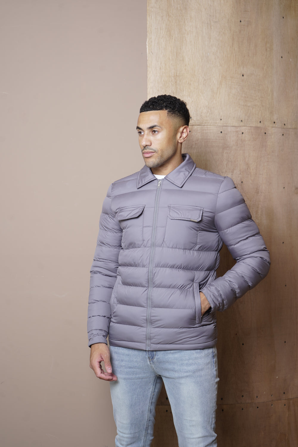 Capo Lightweight Padded Jacket - Charcoal