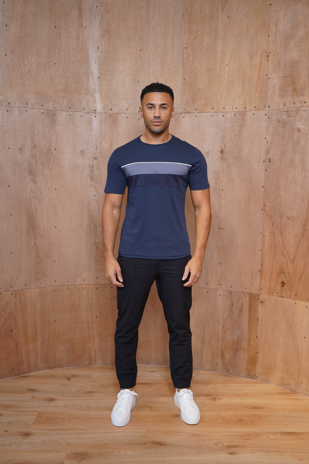 Capo Smart Cuffed Cargo Pants - Black