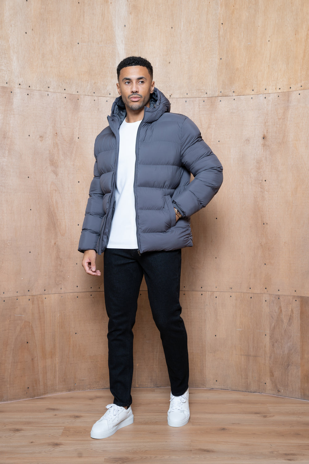 Capo Puffer Parka - Charcoal