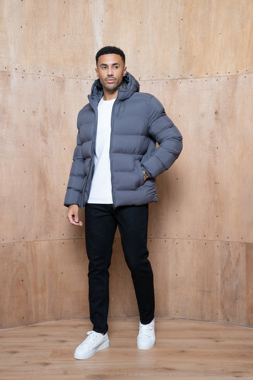 Capo Puffer Parka - Charcoal