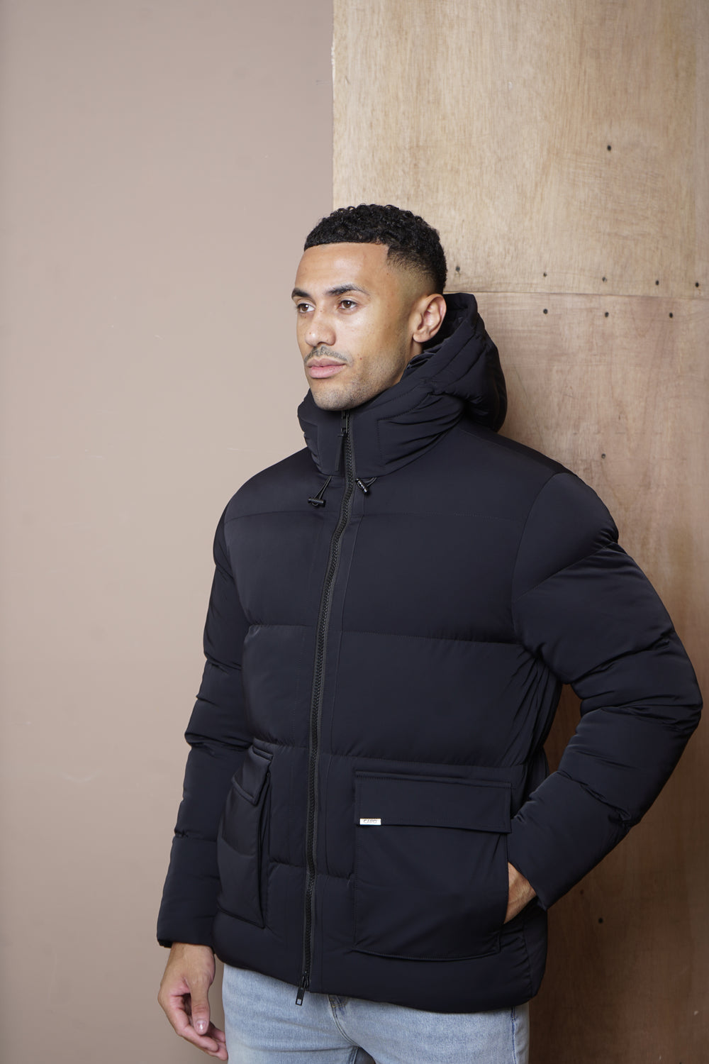 Capo Puffer Coat - Black