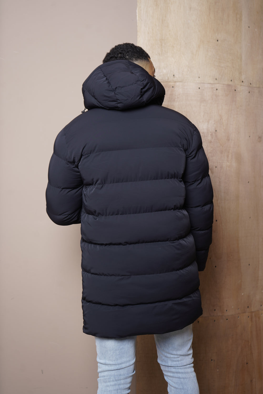 Capo Mid-Length Puffer Coat - Black