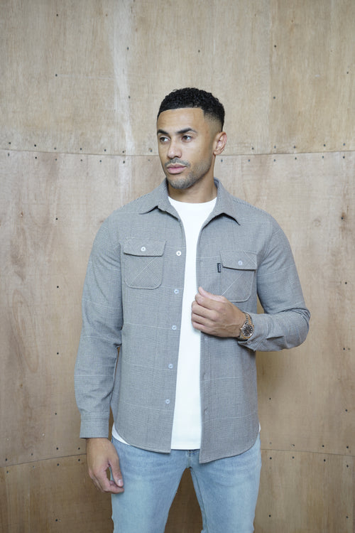 Capo Zack Overshirt - Grey/Brown