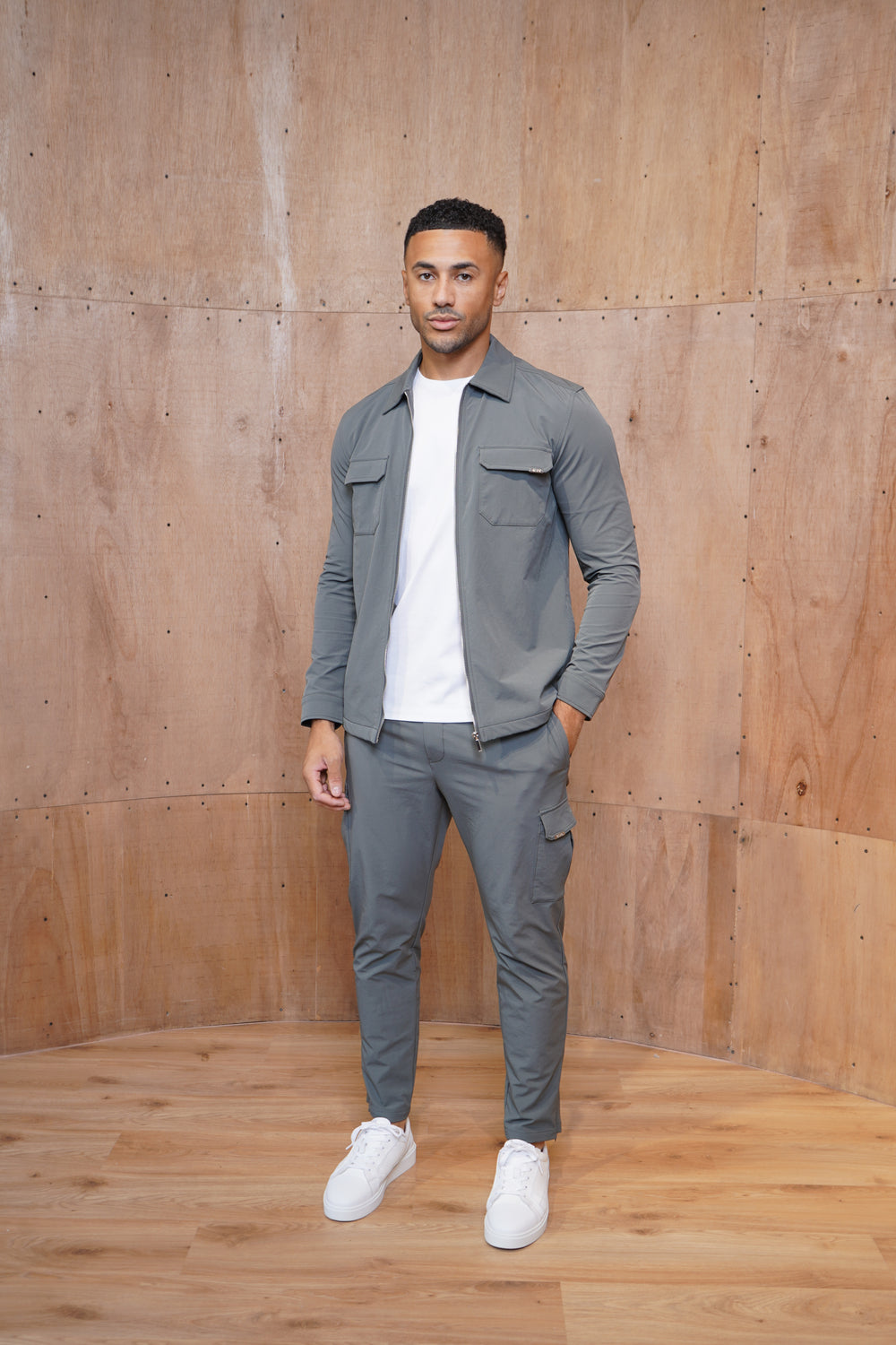 Capo Utility Overshirt - Charcoal