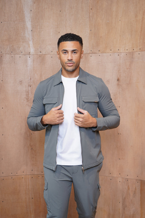 Capo Utility Overshirt - Charcoal