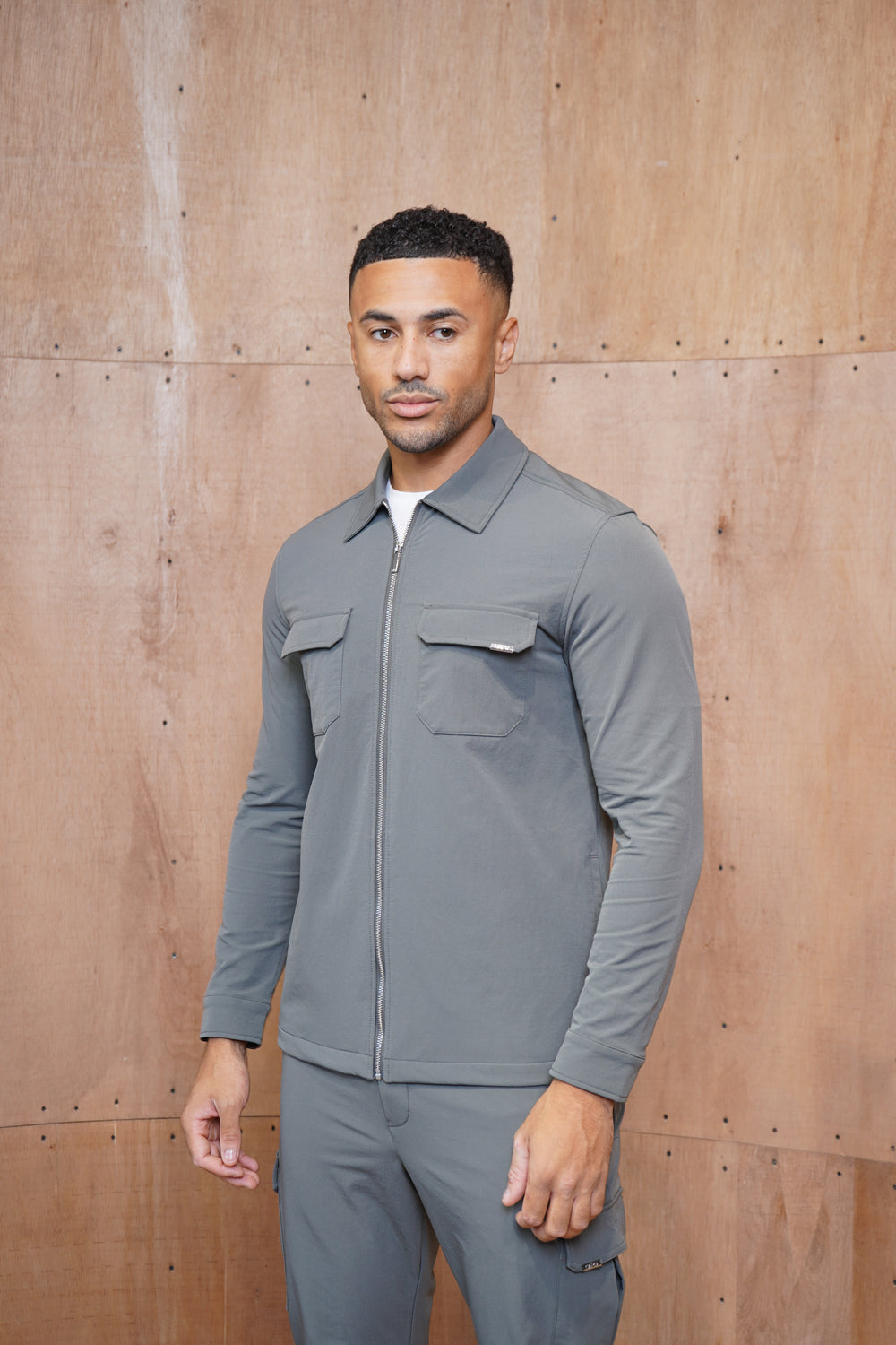 Capo Utility Overshirt - Charcoal