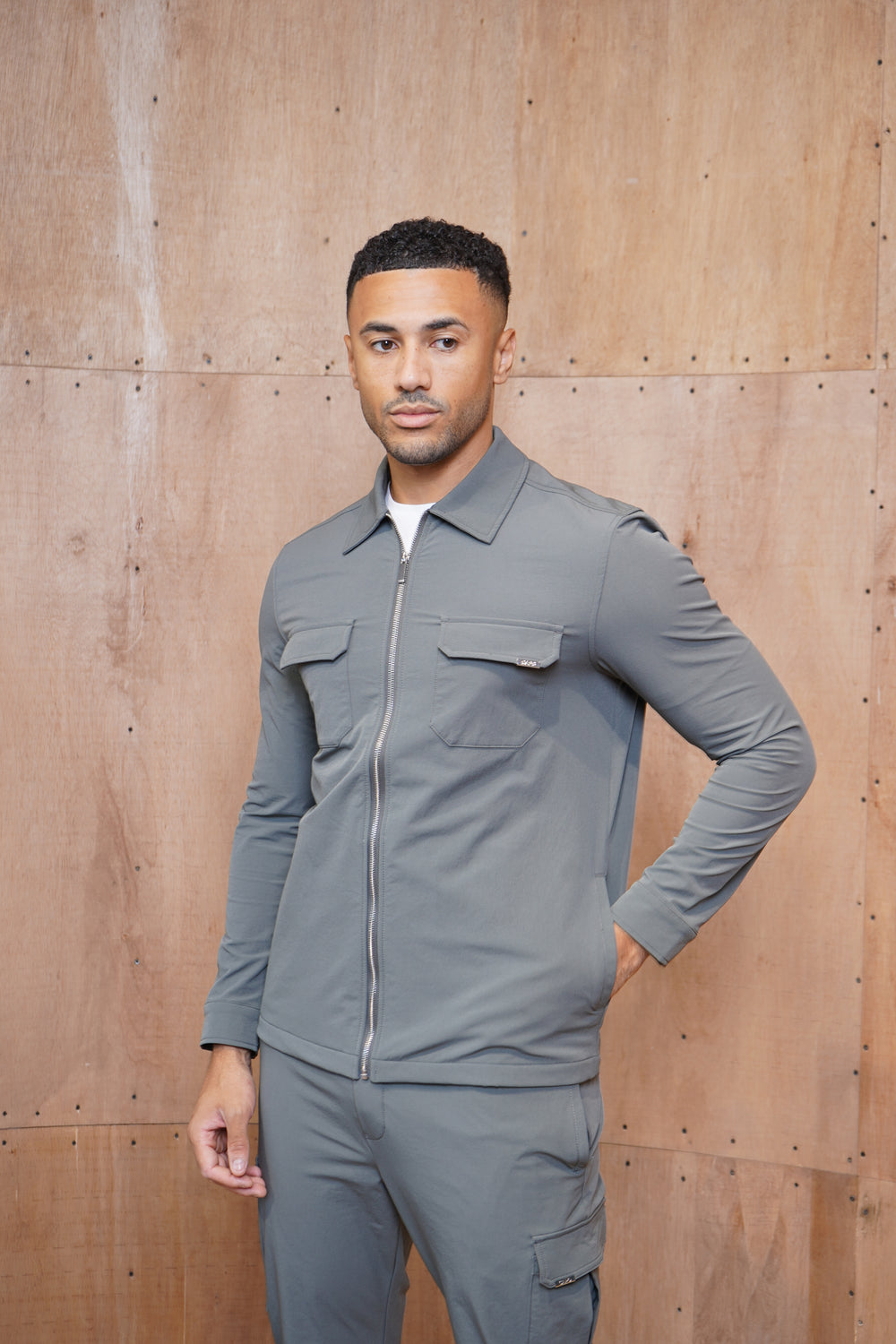Capo Utility Overshirt - Charcoal