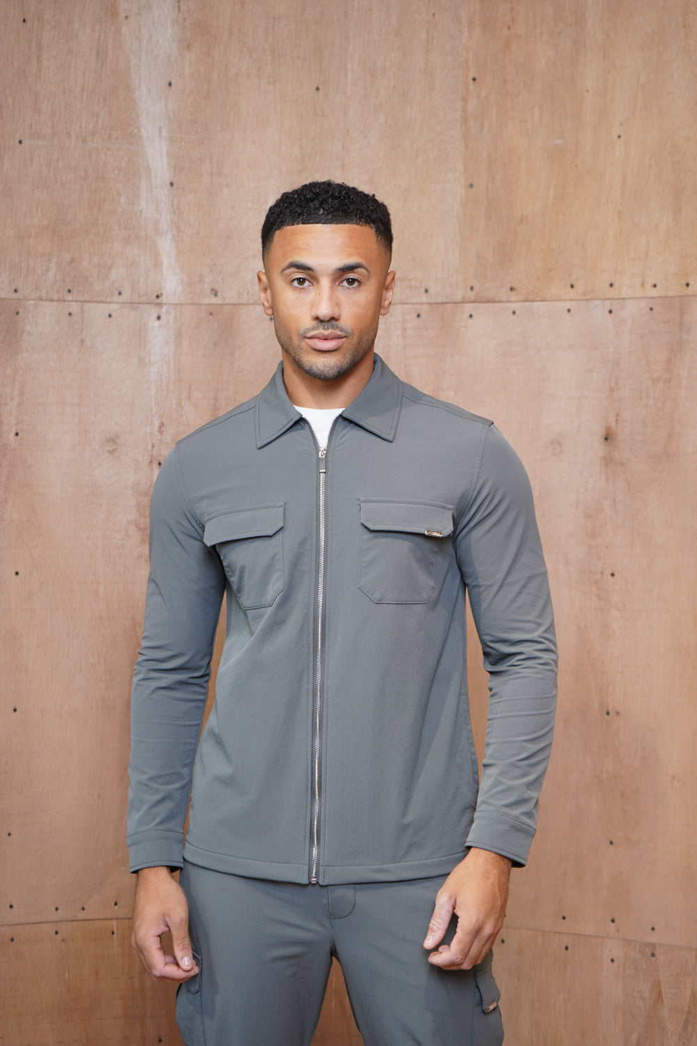 Capo Utility Overshirt - Charcoal