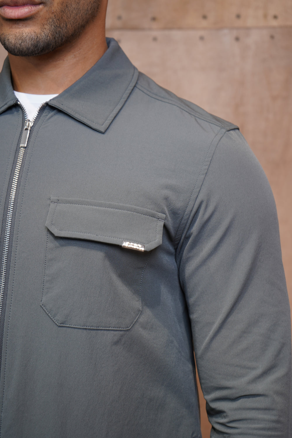 Capo Utility Overshirt - Charcoal