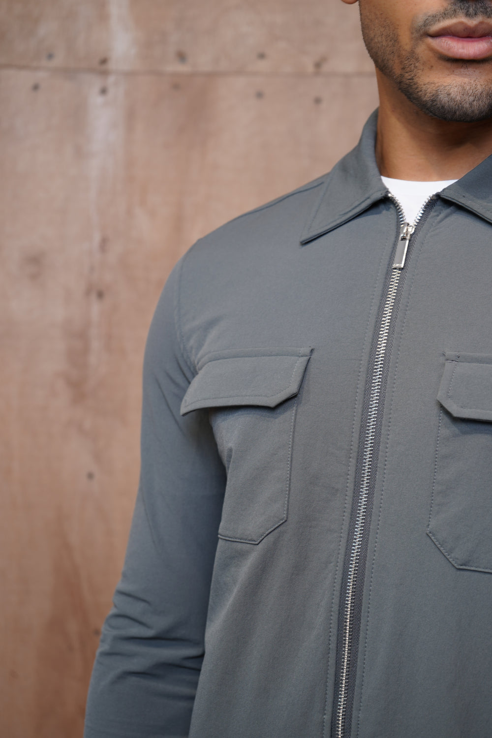 Capo Utility Overshirt - Charcoal