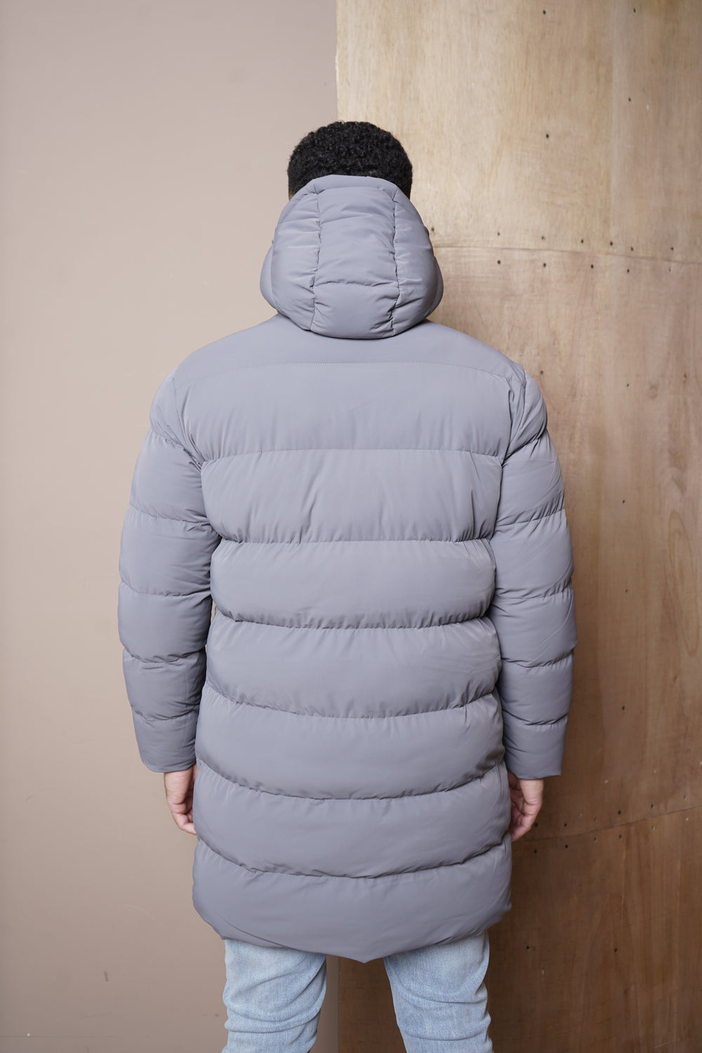Capo Mid-Length Puffer Coat - Charcoal