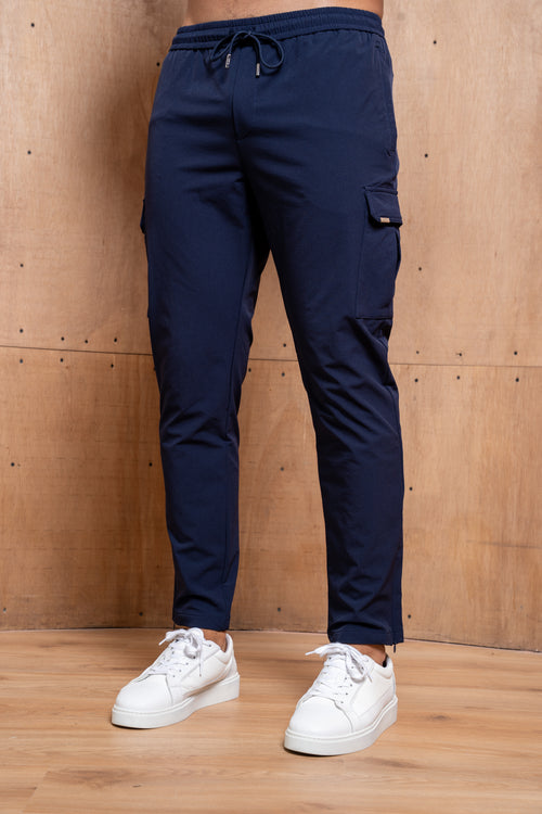 Capo Utility Regular Cargo Pants - Navy