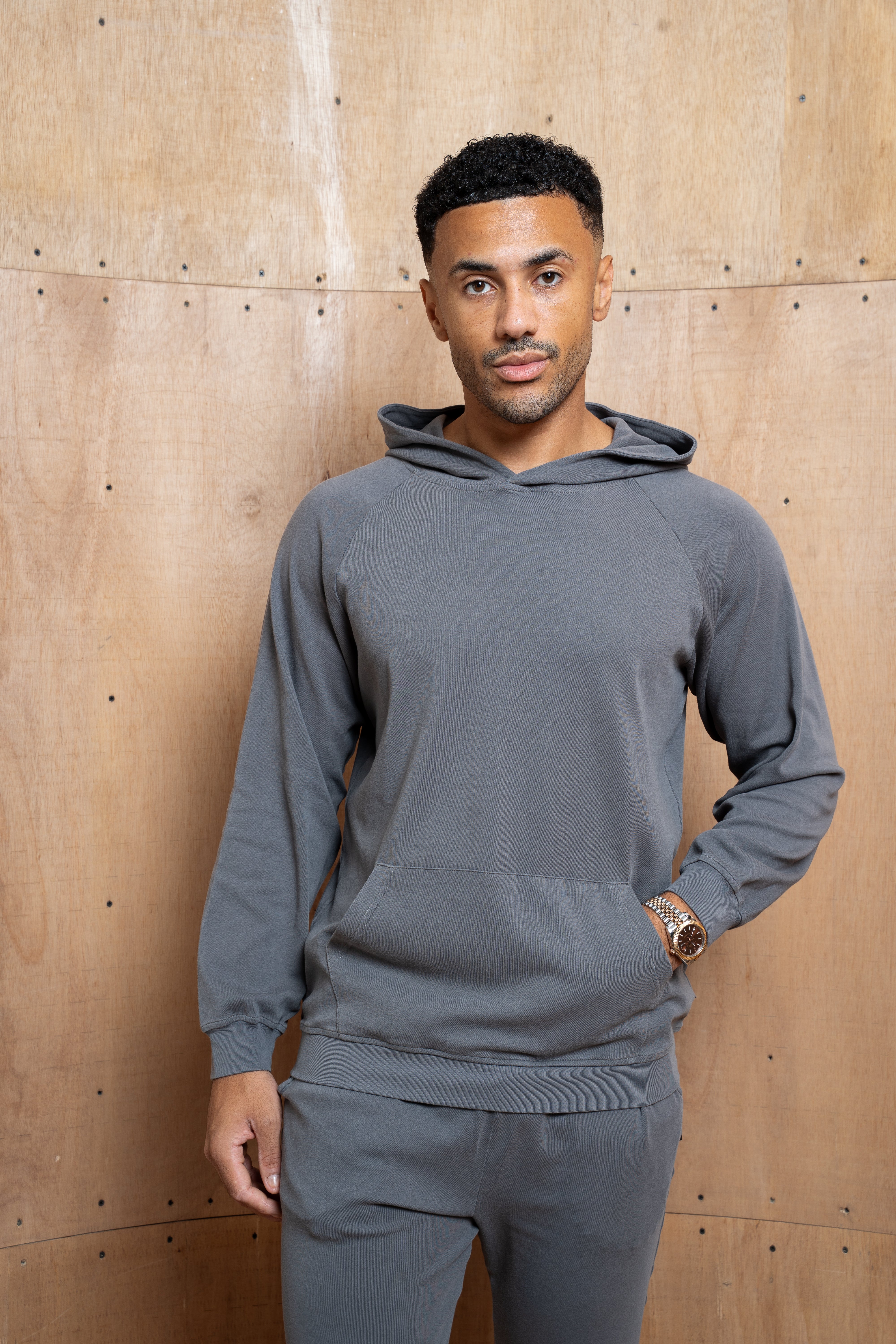 Capo Veluro Washed Hoodie - Light Grey