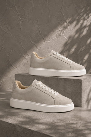 Capo ESSENTIAL Suede Trainer - Stone