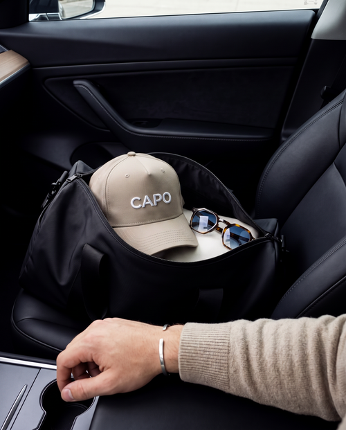 Capo Cotton Embroidered Cap - Sand