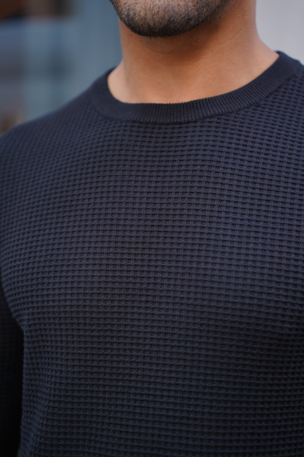 Capo CABLE Knit Jumper - Black