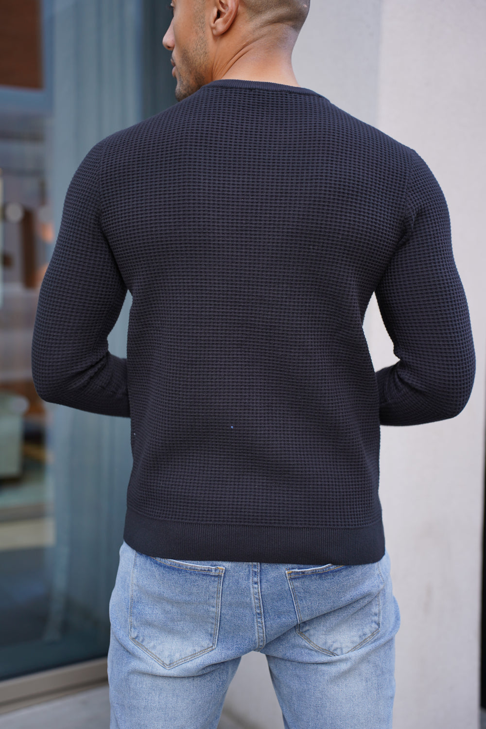 Capo CABLE Knit Jumper - Black