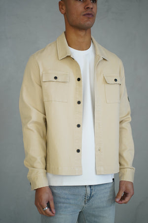 Capo Washed Overshirt - Stone