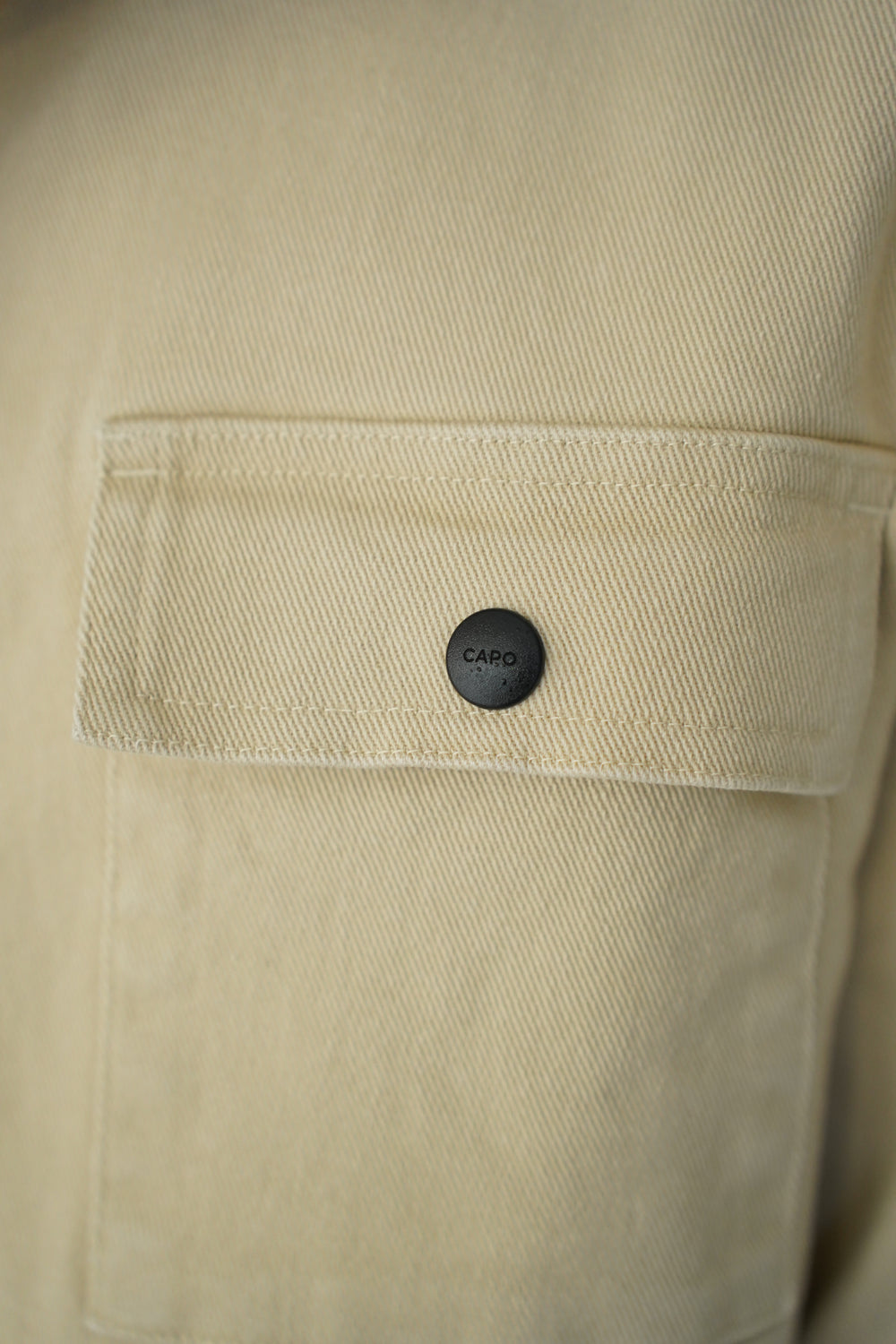 Capo Washed Overshirt - Stone